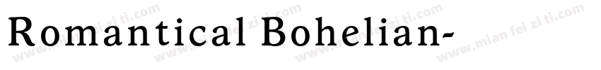 Romantical Bohelian字体转换